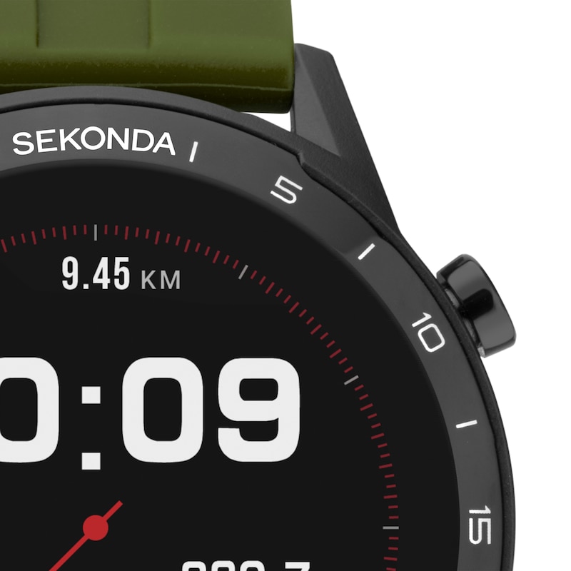 Sekonda Active Green Silicone Strap Smart Watch