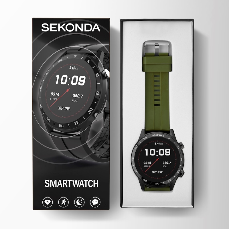 Sekonda Active Green Silicone Strap Smart Watch