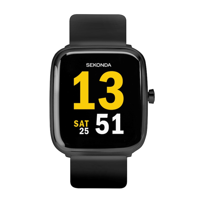 Main Image 1 of Sekonda Motion Black Silicone Strap Smart Watch