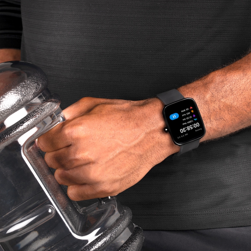 Main Image 7 of Sekonda Motion Black Silicone Strap Smart Watch