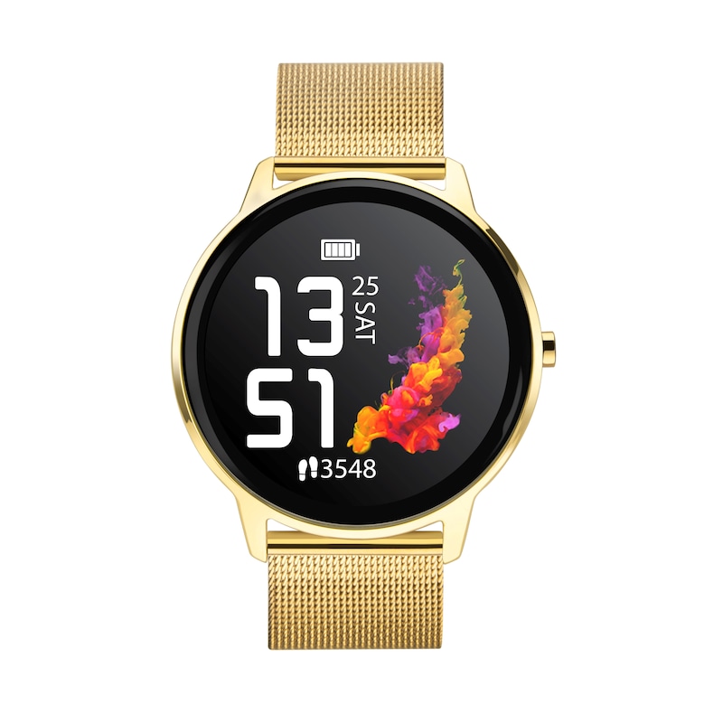Main Image 1 of Sekonda Flex Gold Tone Bracelet Smart Watch