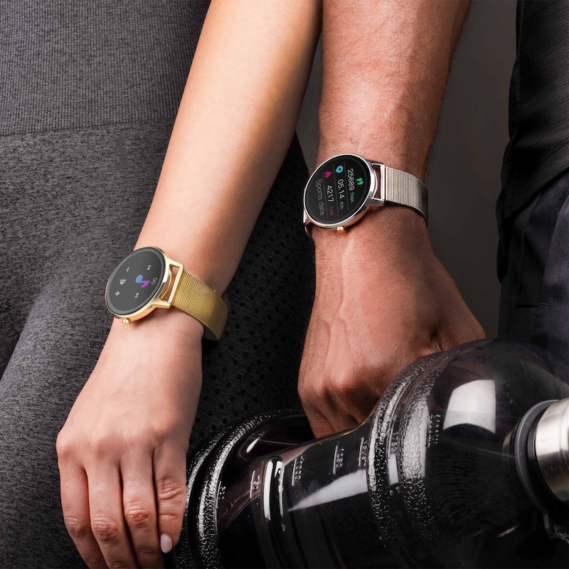 Main Image 9 of Sekonda Flex Gold Tone Bracelet Smart Watch