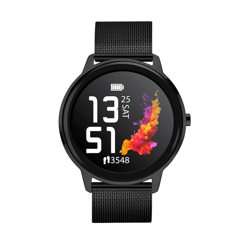 Main Image 1 of Sekonda Flex Black Stainless Steel Bracelet Smart Watch