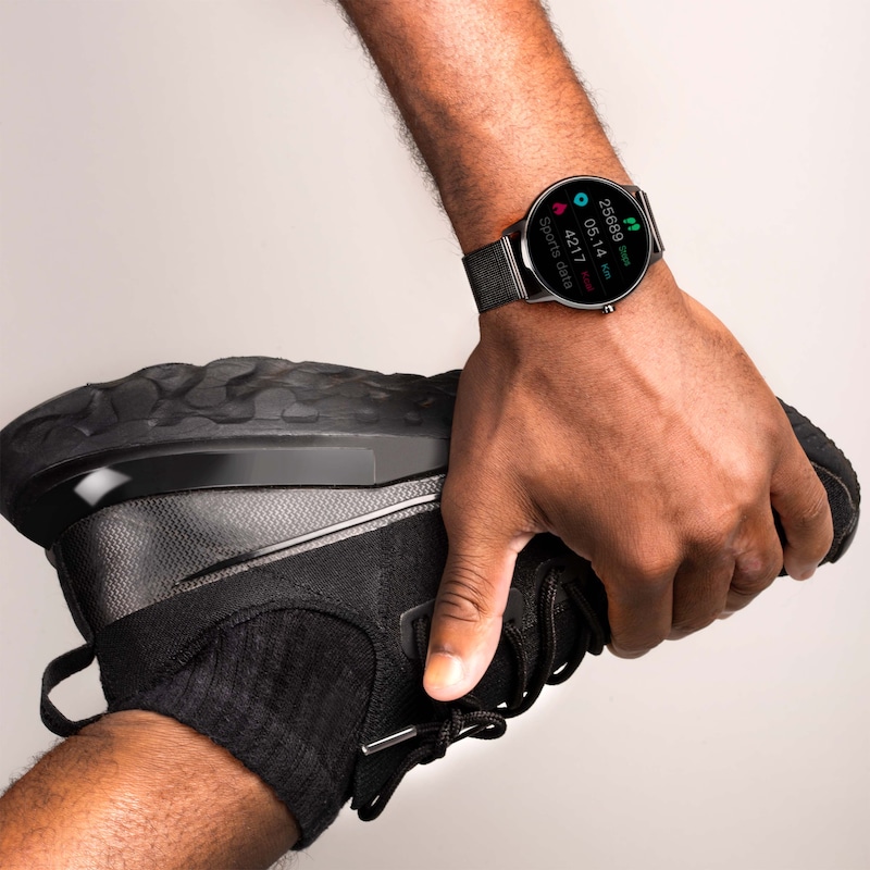 Main Image 7 of Sekonda Flex Black Stainless Steel Bracelet Smart Watch