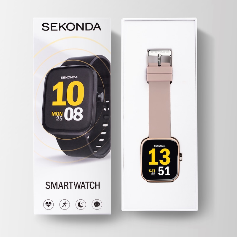 Main Image 4 of Sekonda Motion Pink Silicone Strap Smart Watch