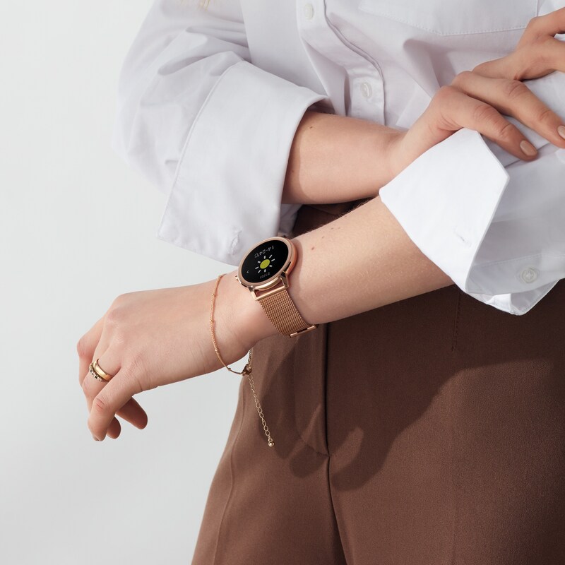 Main Image 8 of Sekonda Flex Rose Gold Tone Bracelet Smart Watch