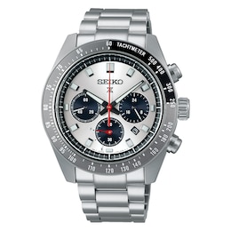 Seiko Prospex Speedtimer ‘Go Large’ Solar Silver Dial Chronograph Watch