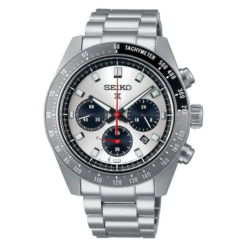 Main Image 1 of Seiko Prospex Speedtimer ‘Go Large’ Solar Silver Dial Chronograph Watch