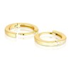 Thumbnail Image 2 of Gold Plated Sterling Silver Hinged Small Hoop Earrings