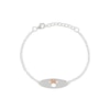 Thumbnail Image 1 of Disney Sterling Silver & Rose Gold Plate Minnie Mouse ID Bracelet