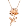 Thumbnail Image 0 of Disney Beauty & The Beast Rose Gold Plated Silver Pendant