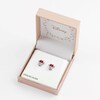Thumbnail Image 2 of Disney Minnie Mouse Silver & Red Enamel CZ Stud Earrings