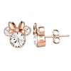 Thumbnail Image 2 of Disney Rose Gold Plated Sterling Silver Crystal Minnie Mouse Earrings