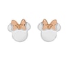 Thumbnail Image 1 of Disney Minnie Mouse Sterling Silver & Rose Gold Plated Stud Earrings