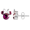 Thumbnail Image 2 of Disney Sterling Silver Pink Crystal Minnie Mouse Stud Earrings
