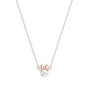 Thumbnail Image 2 of Disney Rose Gold Plated Silver Crystal Minnie Mouse Necklace