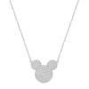 Thumbnail Image 1 of Disney Sterling Silver Cubic Zirconia Pavé Mickey Mouse Necklace