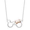 Thumbnail Image 1 of Disney Sterling Silver Mickey & Minnie Mouse Necklace