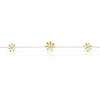 Thumbnail Image 2 of 9ct Yellow Gold Cubic Zirconia Flower Station Bracelet