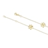 Thumbnail Image 2 of 9ct Yellow Gold Cubic Zirconia Flower Station Bracelet