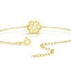Thumbnail Image 2 of Sterling Silver & 18ct Gold Plated Vermeil MOP Flower Drop Bracelet