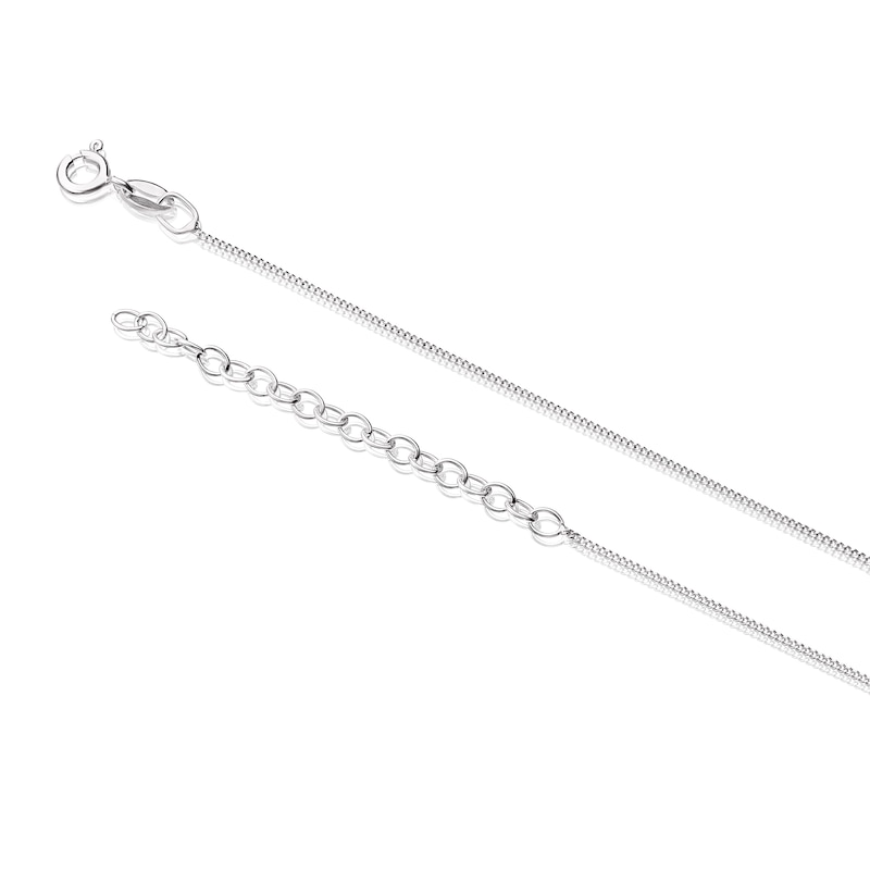 Main Image 4 of Sterling Silver Mother Of Pearl & CZ Double Sided Circle Necklace