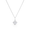 Thumbnail Image 1 of Sterling Silver Cubic Zirconia Clover Necklace