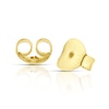Thumbnail Image 1 of Sterling Silver & 18ct Gold Plated Vermeil 0.20ct Diamond Circle Earrings