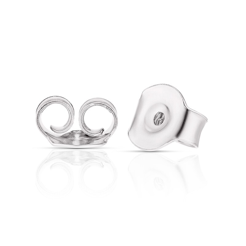 Main Image 2 of Sterling Silver 0.10ct Diamond Flower Stud Earrings