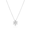 Thumbnail Image 1 of Sterling Silver 0.08ct Diamond Flower Pendant