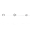 Thumbnail Image 2 of Sterling Silver 0.08ct Diamond Flower Bracelet