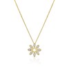 Thumbnail Image 0 of 9ct Yellow Gold 0.05ct Diamond Flower Pendant