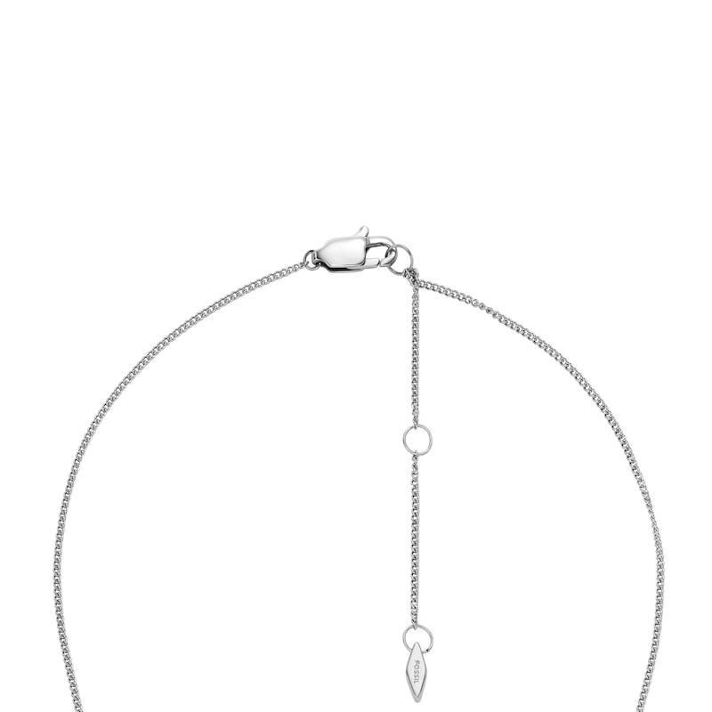 Main Image 3 of Fossil Sadie Open Hearted Stainless Steel Chain Necklace