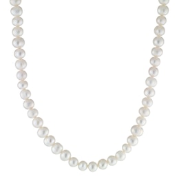 Sterling Silver Freshwater Cultured Pearl Necklace