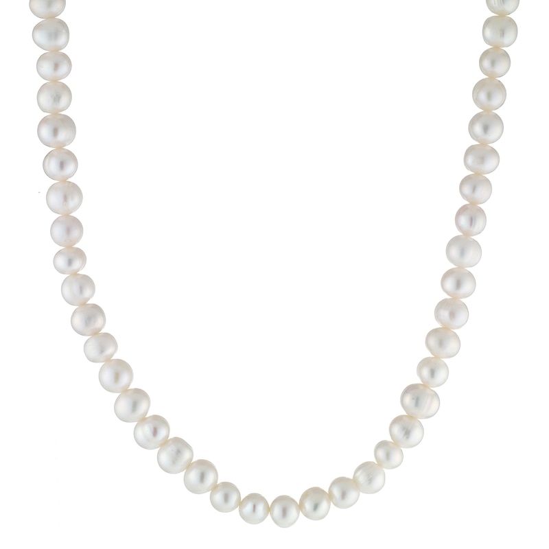Main Image 1 of Sterling Silver Freshwater Cultured Pearl Necklace