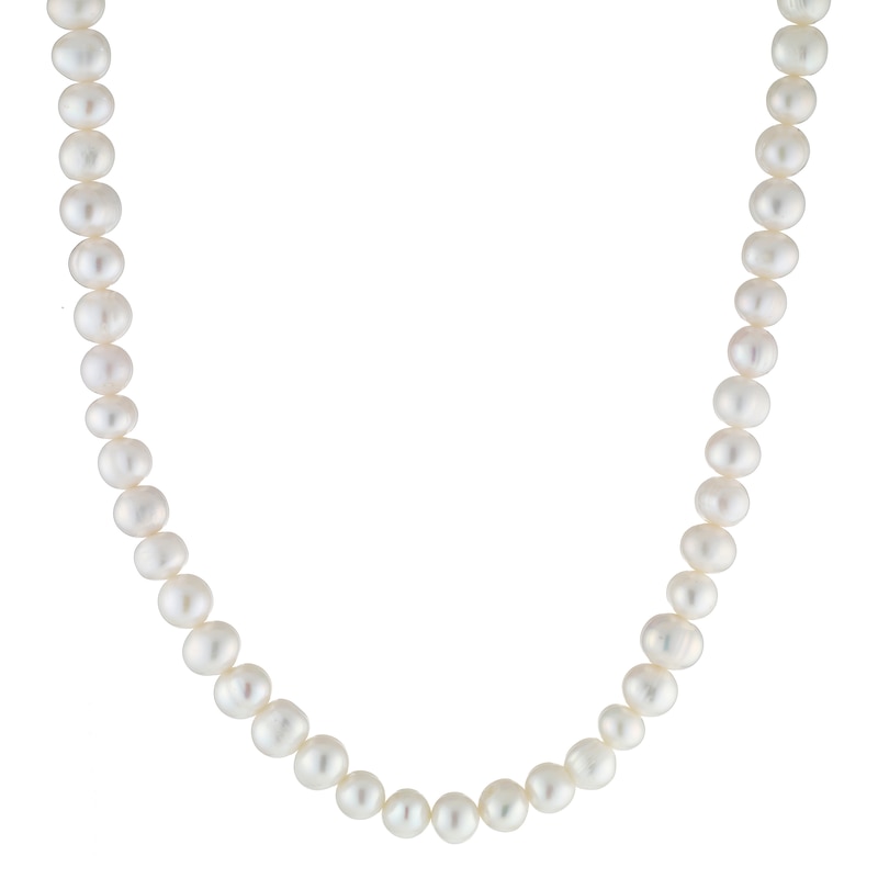 Sterling Silver Freshwater Cultured Pearl Necklace