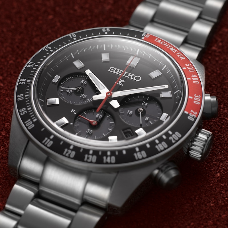 Main Image 5 of Seiko Speedtimer Go Large Solar Chronograph Bracelet Watch