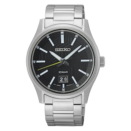 Seiko Silver Urban Sports Stainless Steel Bracelet Watch