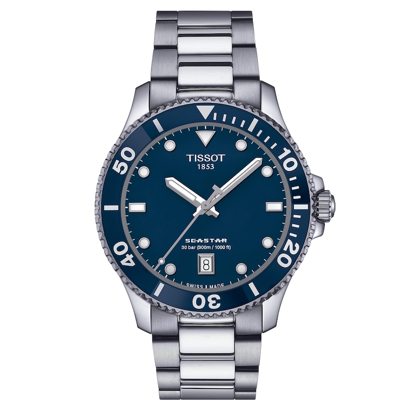 Tissot Seastar Quartz 1000 Stainless Steel Bracelet Watch