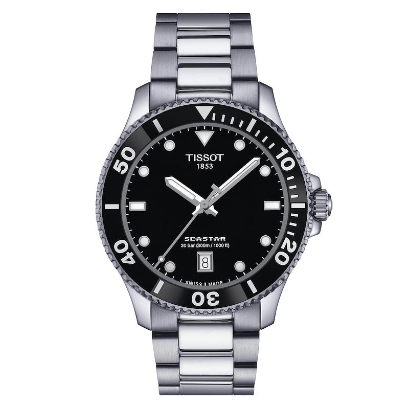 Tissot Seastar Quartz 1000 Stainless Steel Bracelet Watch