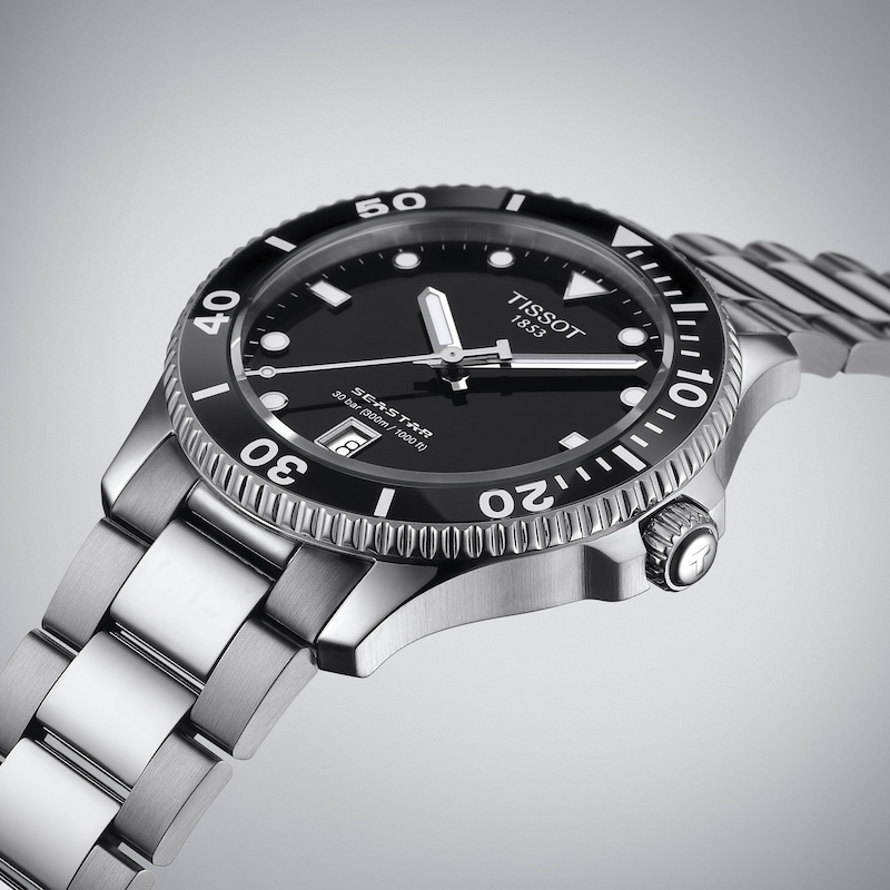 Main Image 4 of Tissot Seastar Quartz 1000 Stainless Steel Bracelet Watch