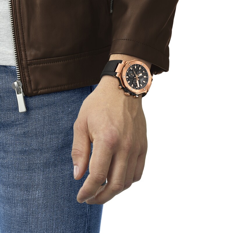 Tissot T-Race Chronograph Black Rubber Strap Watch