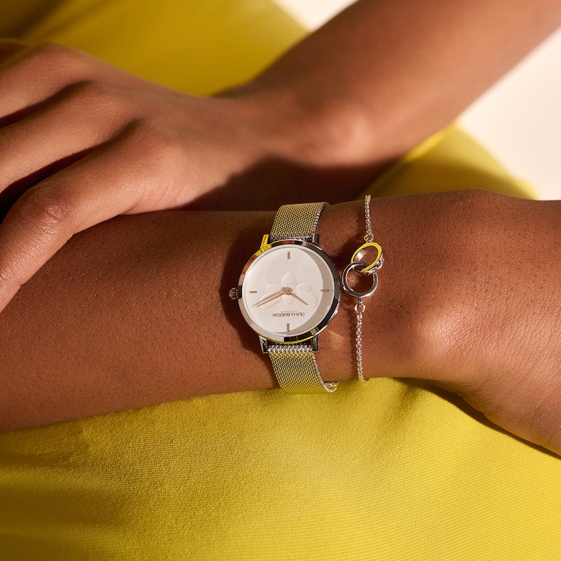 Main Image 4 of Olivia Burton Ladies' Ultra Slim Bees Mesh Bracelet Watch