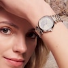 Thumbnail Image 4 of Olivia Burton Ladies' T-Bar Florals Stainless Steel Watch