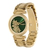 Thumbnail Image 1 of Olivia Burton Ladies' T-Bar Florals Gold Tone Watch