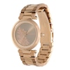 Thumbnail Image 2 of Olivia Burton Ladies' T-Bar Florals Rose Gold Tone Watch