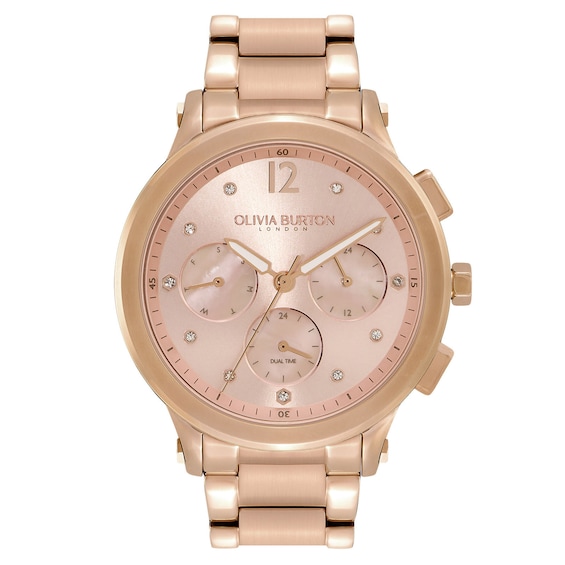 Olivia Burton Ladies' Multifunction Rose Gold Tone Watch