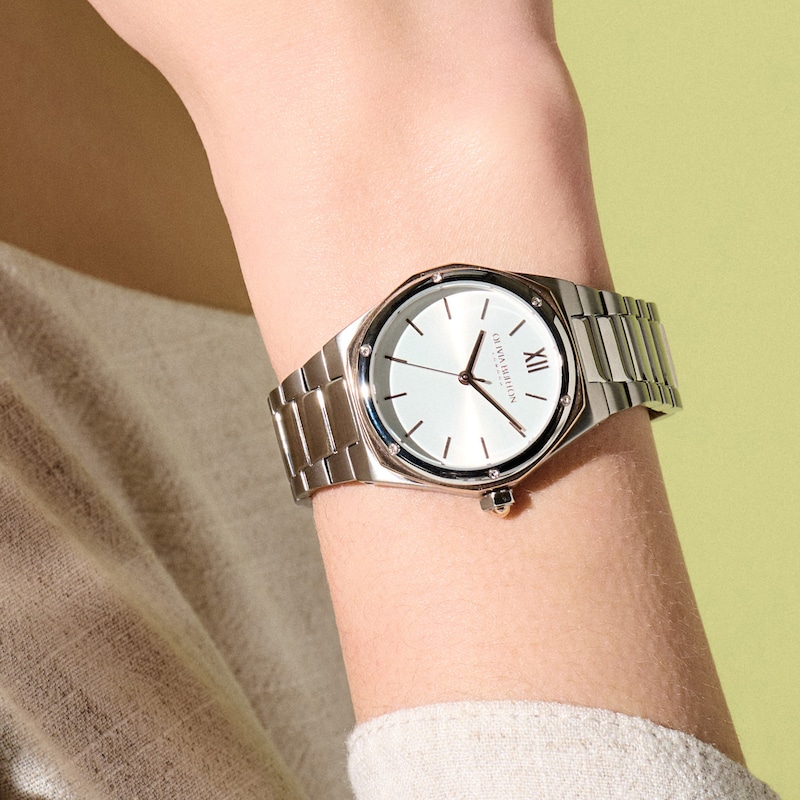 Olivia Burton Ladies' Hexa Stainless Steel Bracelet Watch