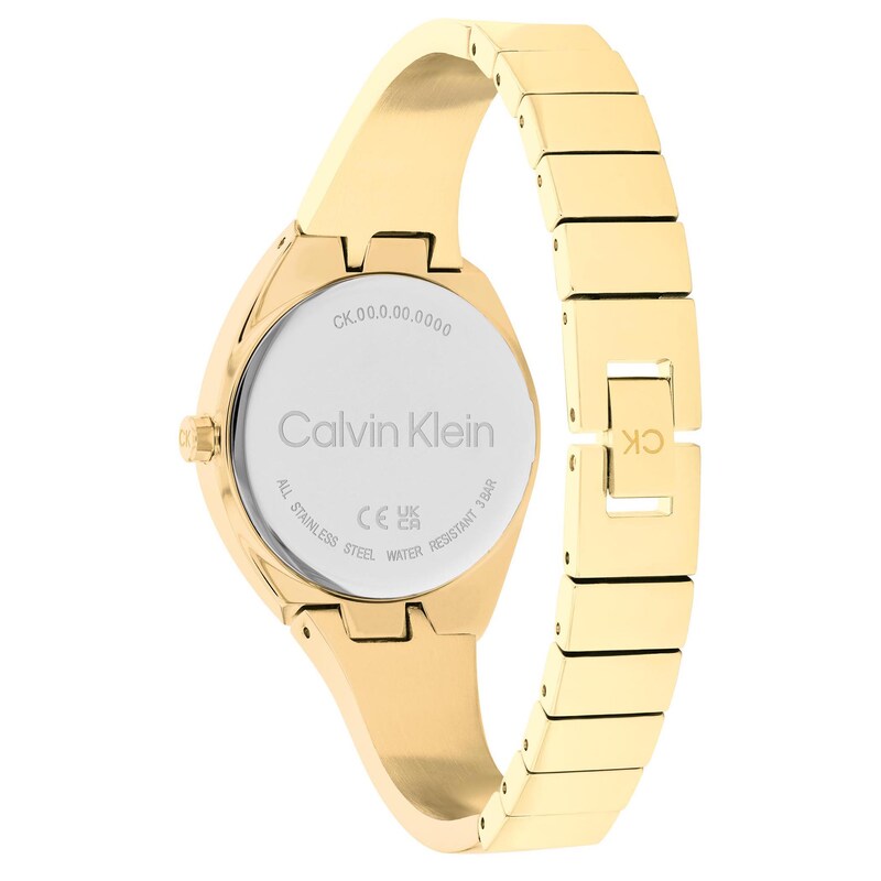 Main Image 3 of Calvin Klein Ladies' Gold IP Stainless Steel Bangle Watch