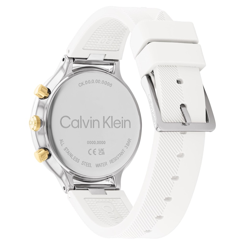 Main Image 3 of Calvin Klein Ladies' White Silicone Strap Watch